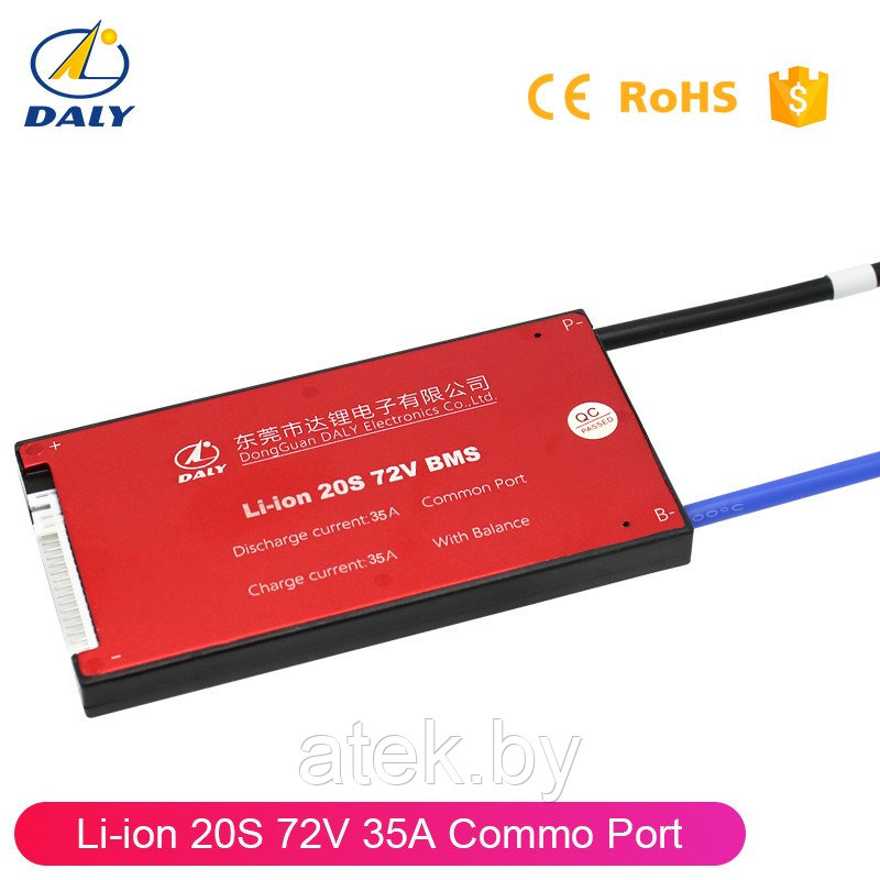 BMS Li-ion 20S 72V 35A DALY common port with balance - фото 1 - id-p220532709