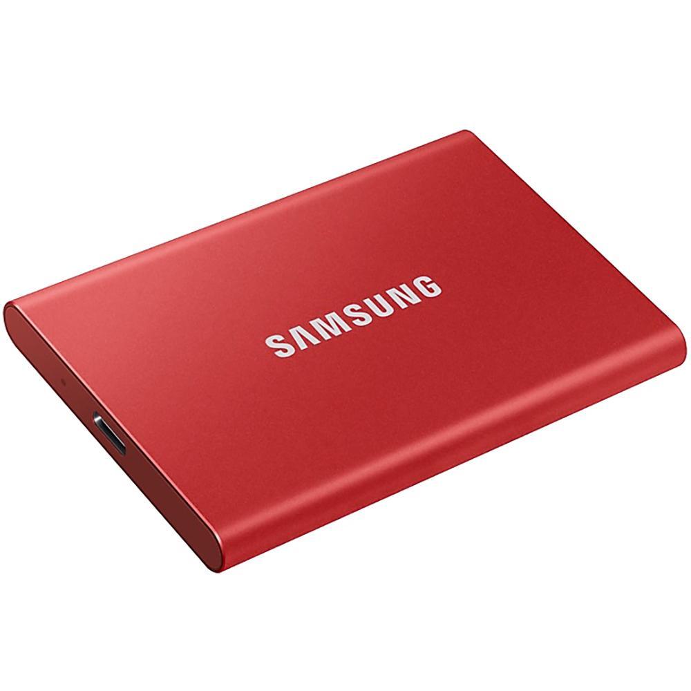 Накопитель SSD Samsung USB-C 500Gb MU-PC500R/WW T7 1.8" красный - фото 1 - id-p203908373