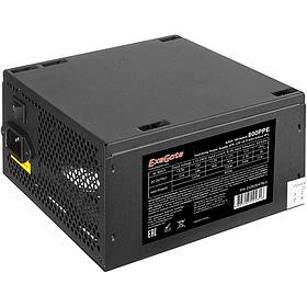 Блок питания 800W ExeGate 800PPE (ATX, APFC, 12cm fan, 24pin, (4+4)pin, PCIe, 5xSATA, 3xIDE, FDD, black)