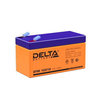 Delta DTM 12012 (1.2 А\ч, 12В) свинцово- кислотный аккумулятор - фото 1 - id-p220533981