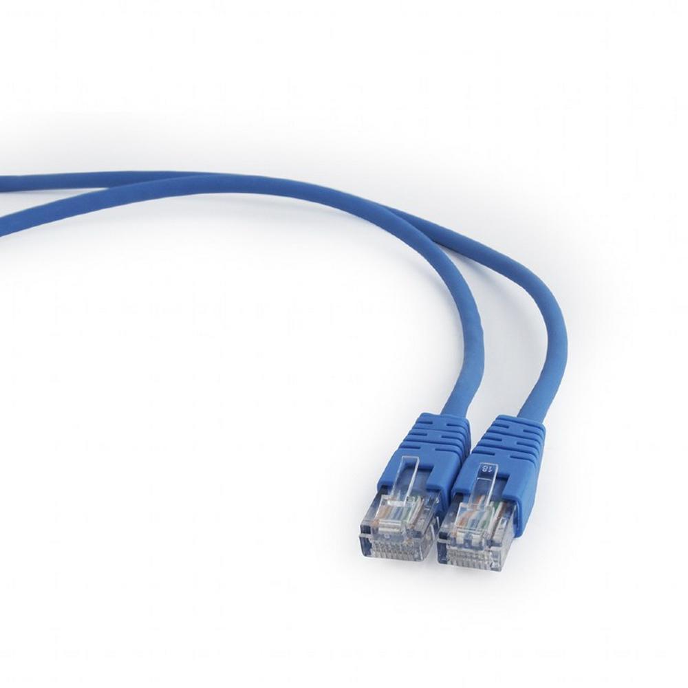 Cablexpert Патч-корд UTP PP12-0.5M/B кат.5, 0.5м, литой, многожильный (синий) - фото 1 - id-p214276152