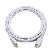 Кабель HDMI Gembird/Cablexpert , 3м, v1.4, 19M/19M, белый, позол.разъемы, экран, пакет(CC-HDMI4-W-10)