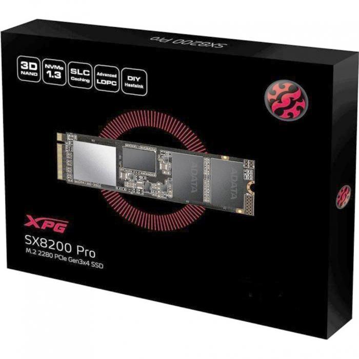 Накопитель SSD M.2 2280 M A-DATA 1Tb XPG SX8200 Pro (ASX8200PNP-1TT-C) - фото 1 - id-p212716646