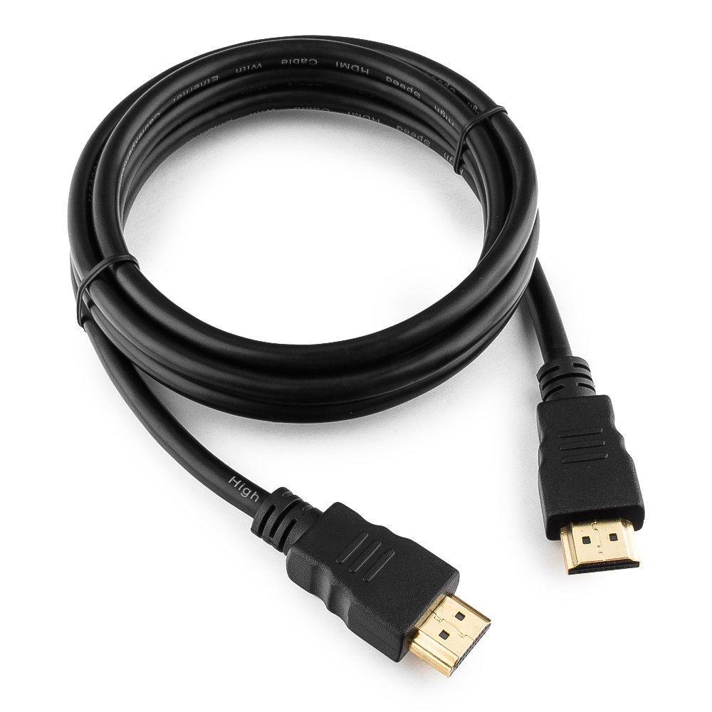 Кабель HDMI Cablexpert CC-HDMI4-5, 1.5м, v2.0, 19M/19M, черный, позол.разъемы, экран, пакет - фото 1 - id-p212718438
