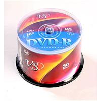 Диск DVD-R VS 4.7 Gb, 16x, Cake Box (50), (50/250)