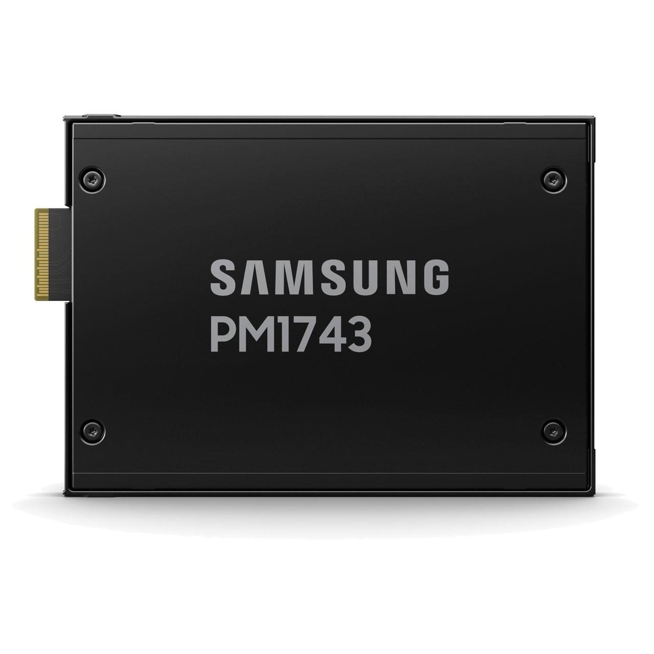Твердотельный накопитель Твердотельный накопитель/ Samsung SSD PM1743, 3840GB, U.3(2.5" 15mm), NVMe, PCIe 5.0 - фото 1 - id-p216230338