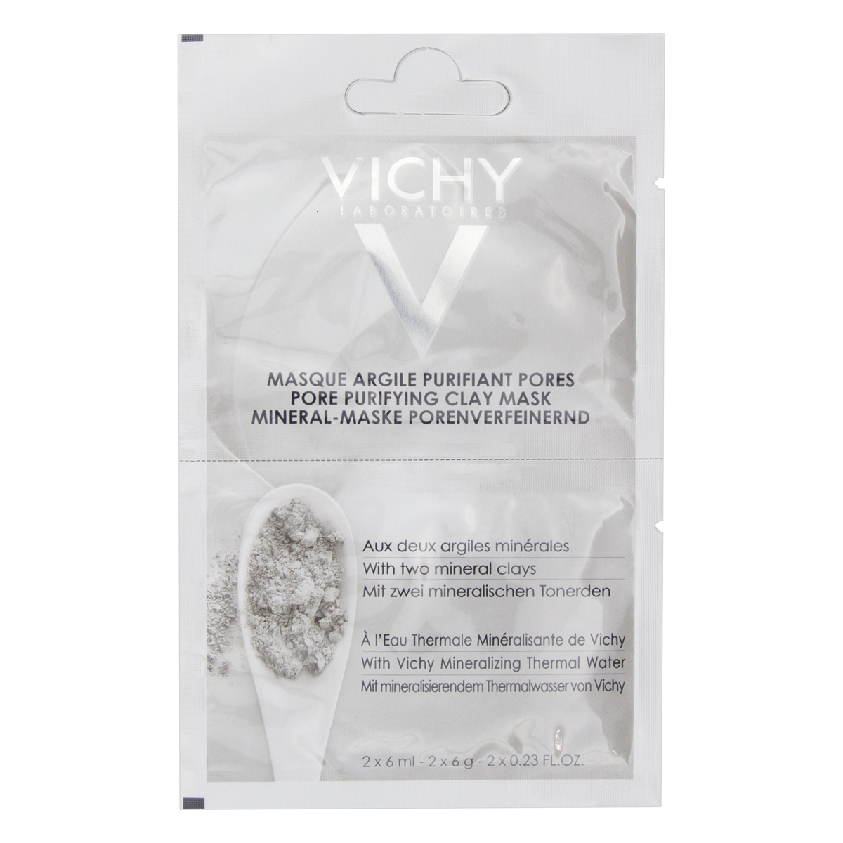 Минеральная маска с глиной Vichy Виши Purete Thermale Очищающая поры, 2 × 6 мл