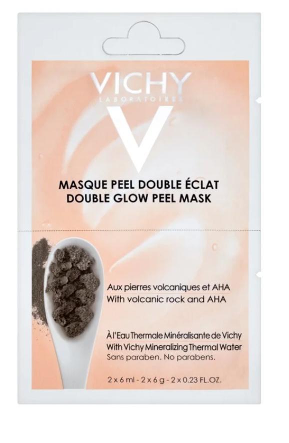 Минеральная маска для лица Vichy Виши Purete Thermale Двойное сияние, 2 × 6 мл