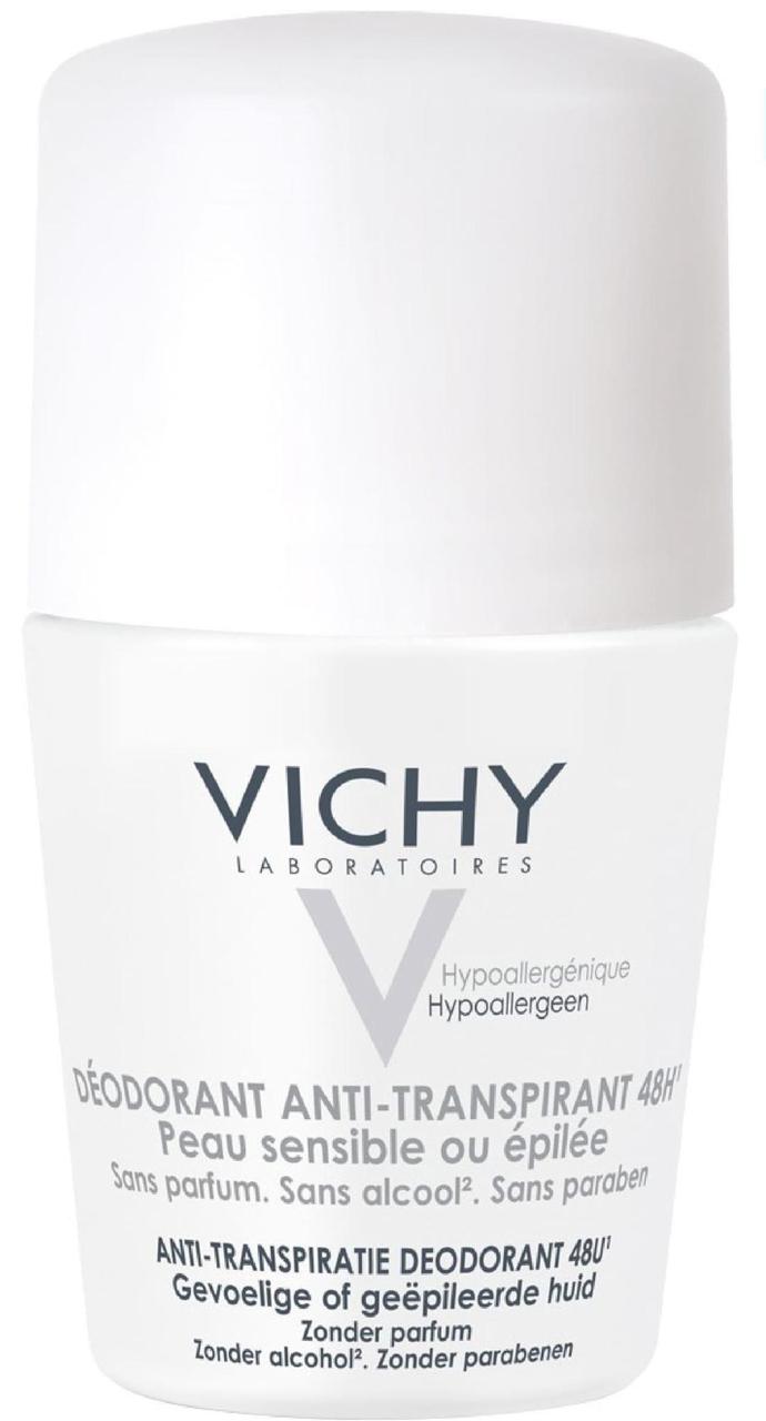 Дезодорант-антиперспирант шариковый Vichy Виши для очень чувствительной кожи, 50 мл - фото 1 - id-p220534548
