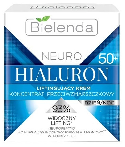 Подтягивающий крем Bielenda Neuro Hialuron дневной\ночной 50+, 50 мл - фото 1 - id-p220534556