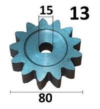 З/Ч шестерня бетономешалки 13зуб 15*80мм БСЛ-160 П(775227)