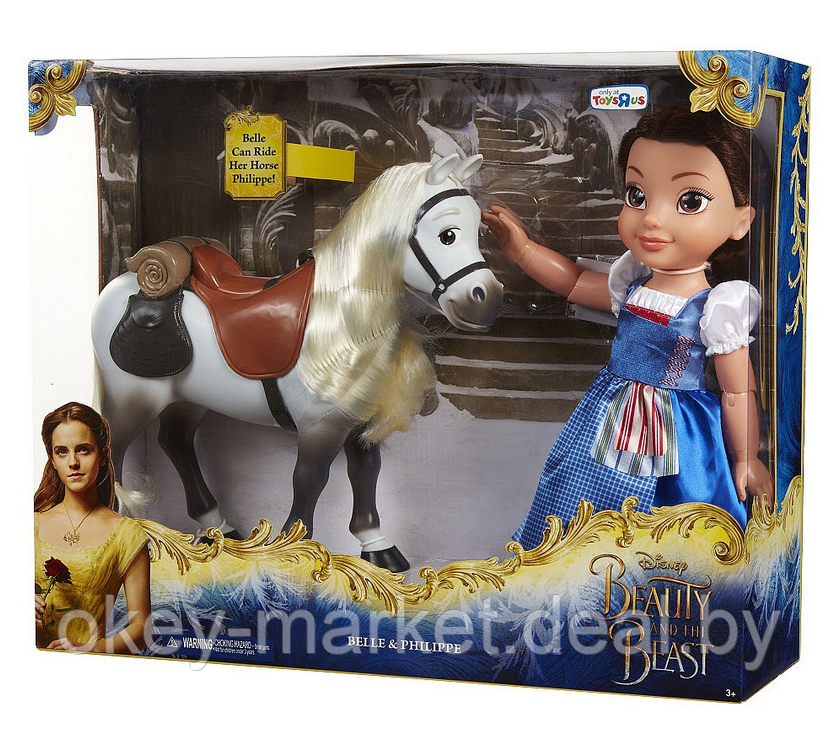 Игровой набор Jakks Pacific кукла Принцесса Белль и конь Филипп 54553 - фото 1 - id-p140282477