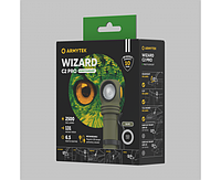 Фонарь с АКБ Armytek Wizard C2 Pro Olive (18650, 2500лм, 12 режимов, IP68) Оливковый