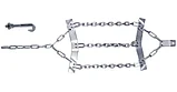 Цепи противоскольжения секторные (браслеты) (2 шт) для фуры Anti-Skid Chains R22,5, фото 2