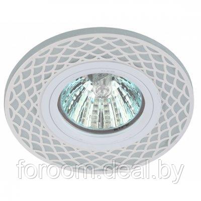 Светильник ЭРА декор cо светодиодной подсветкой MR16, белый/белый DK LD40 WH/WH - фото 1 - id-p220540008