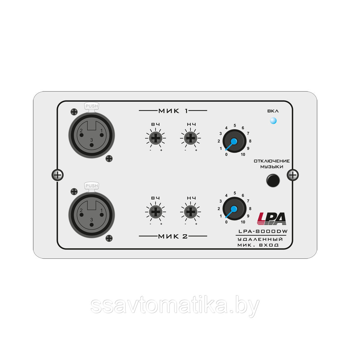 Удаленный модуль микрофонных входов LPA-8000DW - фото 1 - id-p220553214
