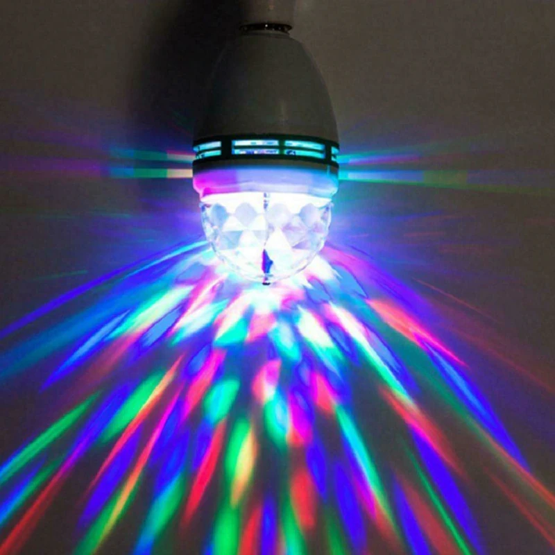 Лампа "Диско", 3 разноцветных LED лампы, цоколь Е27, 220v - фото 7 - id-p220558274