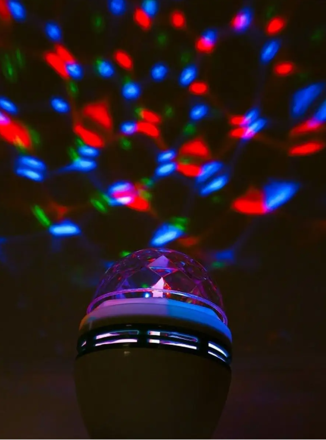 Лампа "Диско", 3 разноцветных LED лампы, цоколь Е27, 220v - фото 8 - id-p220558274