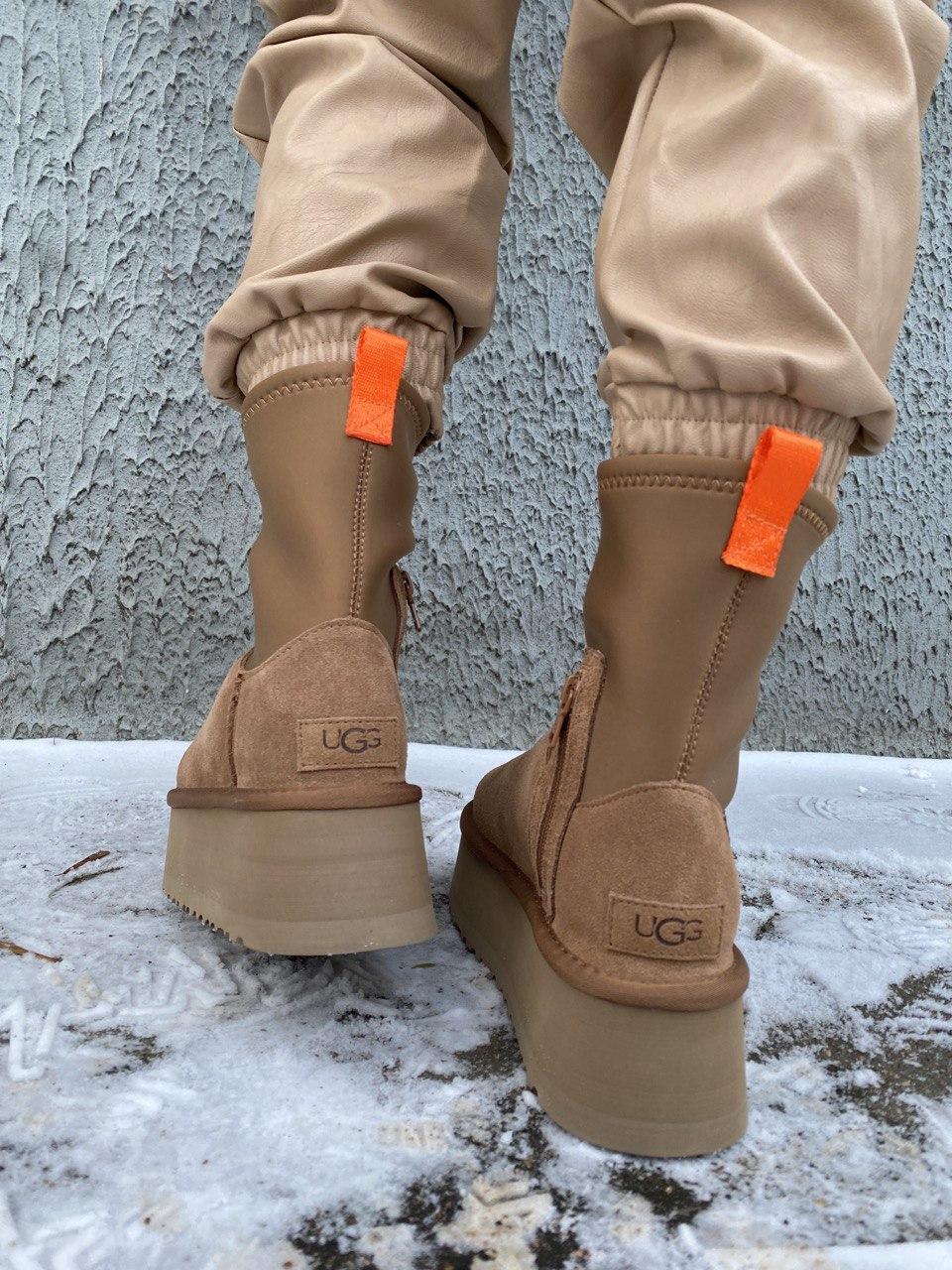 Женские мини угги UGG неопреновый носок - фото 2 - id-p220565079