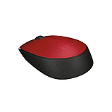 Мышь Logitech "Mouse M171", беспроводная, 1000 dpi, 3 кнопки, красный, фото 4