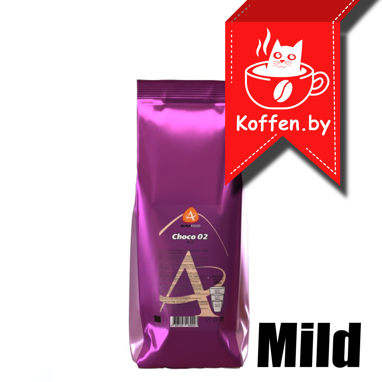 Какао-напиток растворимый "Choco 02 Mild" ТМ "ALMAFOOD", пакет 1кг*8 - фото 1 - id-p218413126