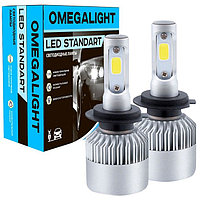 Лампа светодиодная, Omegalight Standart 3000K, H1 2400 lm, набор 2 шт