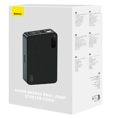 Автомобильное пуско-зарядное устройство портативное Baseus Super Energy Pro+ 1200A Car Jump Starter Black - фото 6 - id-p220568266