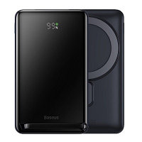 Повербанк Baseus Magnetic Bracket Wireless Fast Charge Power Bank 10000mAh 20W PPCX000003 with Magsafe черный