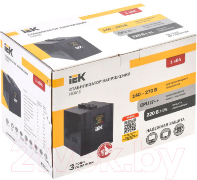 Стабилизатор напряжения IEK Home IVS20-1-01000 - фото 2 - id-p220565046