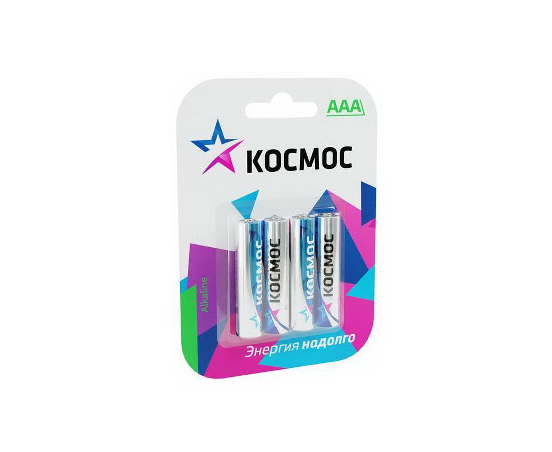 Россия Батарейка мизинчиковая, алкалиновая, блистер, ААА, KOCLR034BL_CLASSIC, 4 шт - 89-81-304