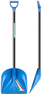 Лопата снеговая пластмассовая 410х1440 мм ЦЕНТРОИНСТРУМЕНТ Феличита (1022-Ч СИНЯЯ)