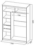 Шкаф-купе SV-МЕБЕЛЬ №25 (1,7м), фото 3