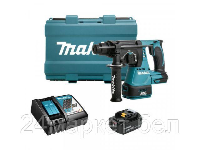 Аккум. перфоратор MAKITA DHR 242 RT в кейсе (18.0 В, Li-Ion, 2.0 Дж, вес 3.3 кг,) DHR242RT