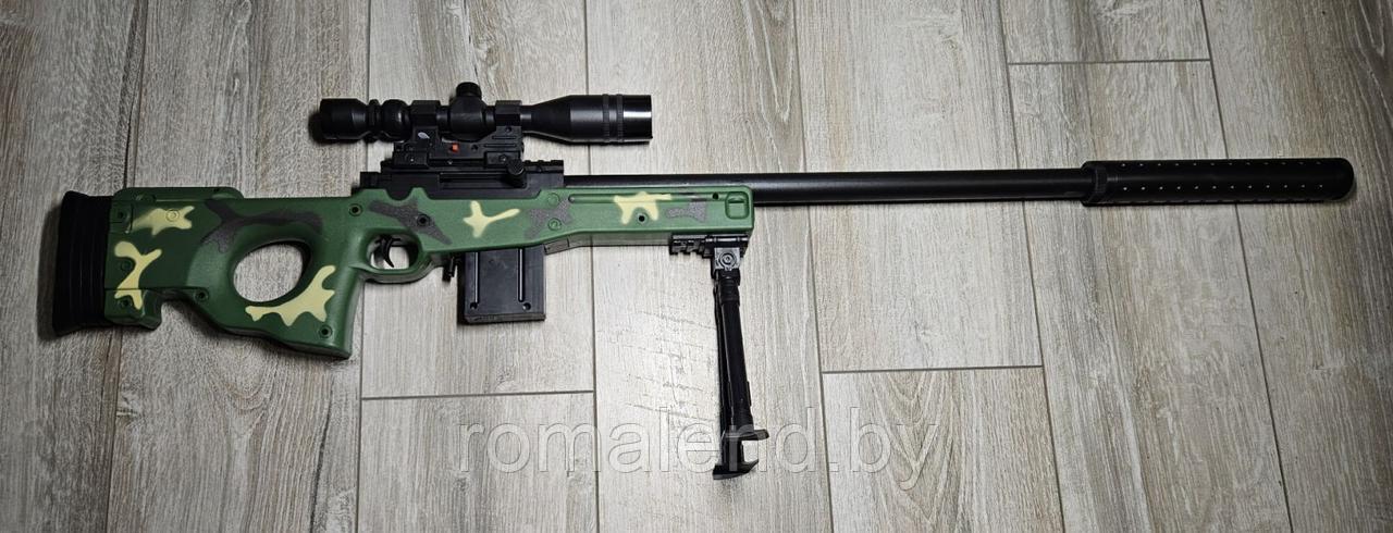 Детская пневматическая снайперская винтовка с ЛЦУ (камуфляж) - фото 2 - id-p220590635