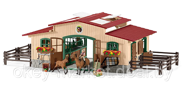 Игровой набор Schleich Конюшня с лошадьми и аксессуарами 42195, фото 2