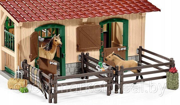Игровой набор Schleich Конюшня с лошадьми и аксессуарами 42195 - фото 4 - id-p108517346