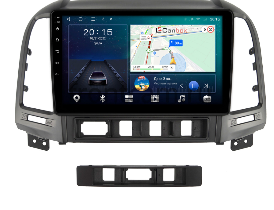 Штатная магнитола Hyundai Santa Fe II 2005-2012на Android 10 (4G-SIM, 2/32, TS18, DSP, QLed)