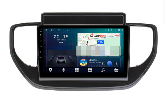 Штатная магнитола Hyundai Solaris II 2020-2022 (для авто с экраном)на Android 10 (4G-SIM, 2/32, TS18, DSP - фото 1 - id-p156448806