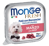 Monge Dog Fresh Adult Beef (паштет, говядина), 100 гр