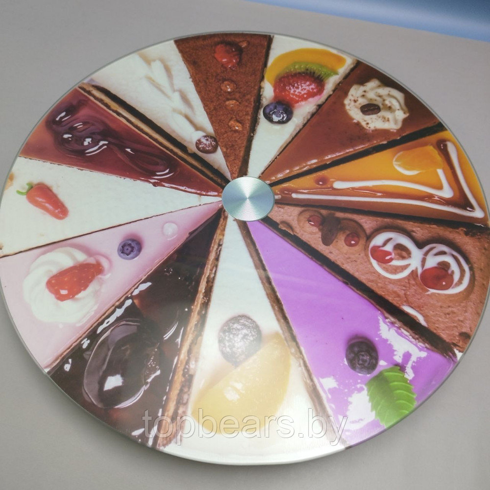 Подставка для торта / Поворотный стол для кондитера на стеклянном крутящемся диске, 35 см., Plateau tournant - фото 5 - id-p220591229