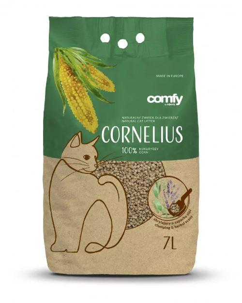 Comfy Benta Cornelius Наполнитель комкующийся кукурузный с ароматом трав, 7 л+7л - фото 1 - id-p220591296