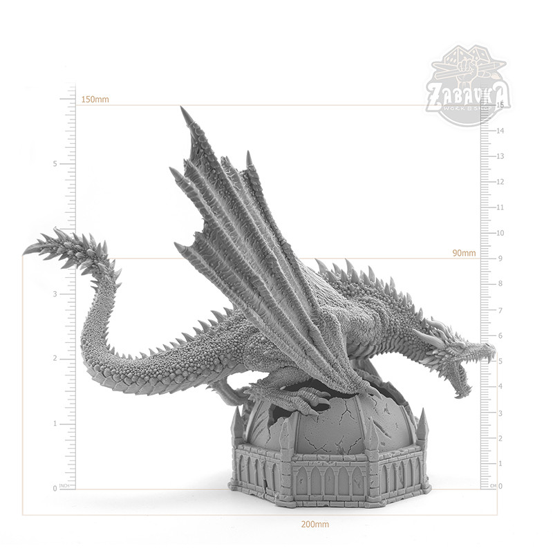 Дракон / Dragon (75 мм) Коллекционная миниатюра Zabavka - фото 2 - id-p220591363