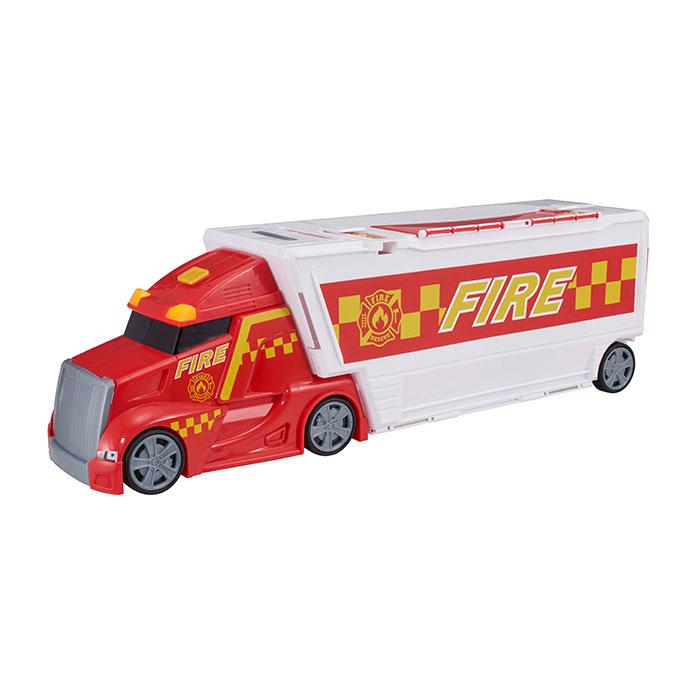 Игровой набор Teamsterz Пожарный грузовик-транспортер с подсветкой и звуком - фото 2 - id-p220591399