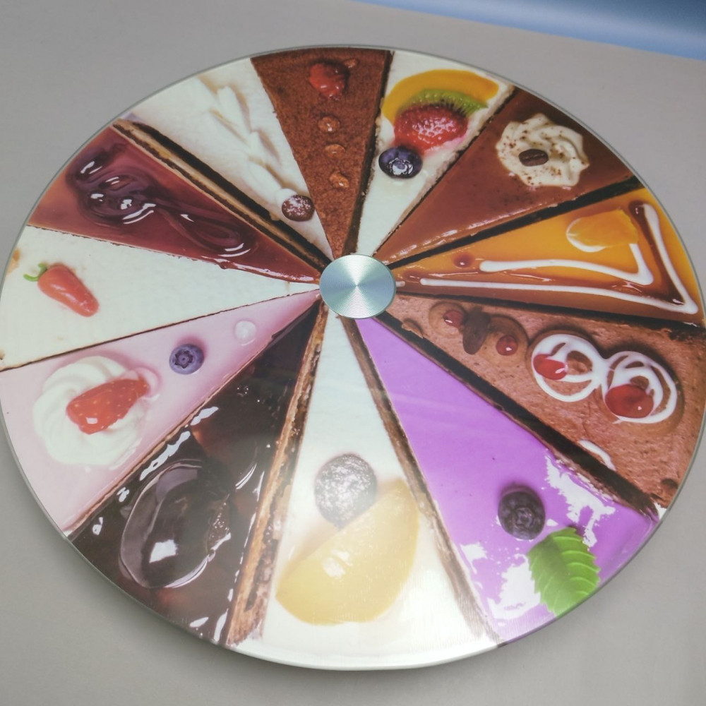 Подставка для торта / Поворотный стол для кондитера на стеклянном крутящемся диске, 35 см., Plateau tournant - фото 5 - id-p220591630