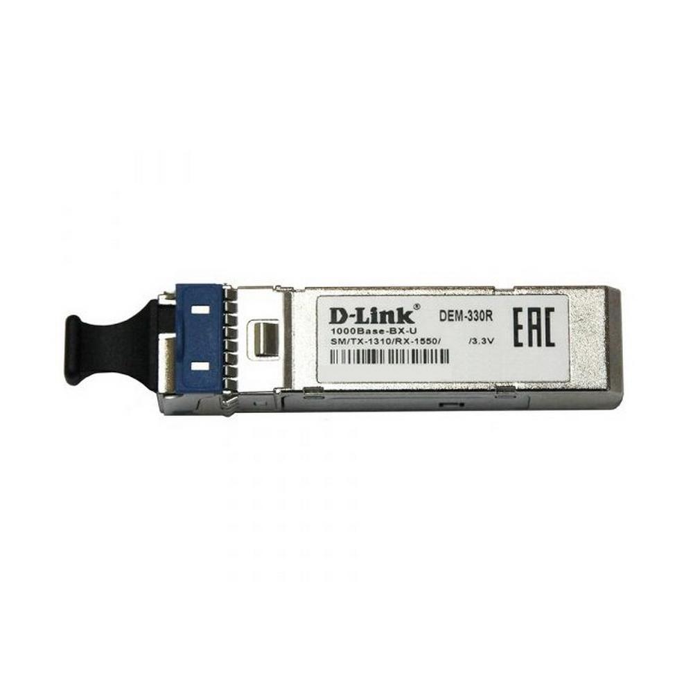 D-Link 330R/3KM/A1A 1000Base-BX-U Single-mode 3KM WDM SFP Tranceiver, support 3.3V power, SC connector - фото 1 - id-p211090112