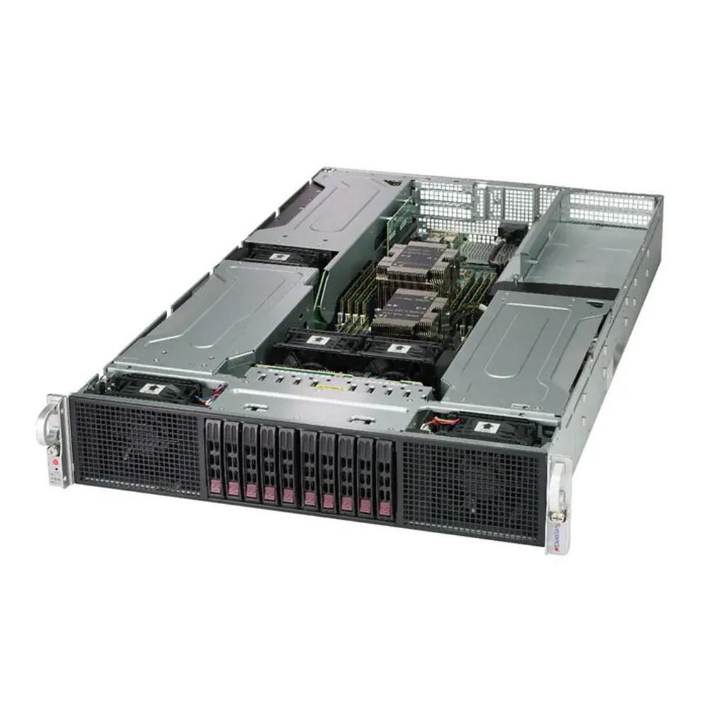 Серверная платформа Supermicro SuperServer 2U 2029GP-TR noCPU(2)Scalable/TDP 70-205W/ no DIMM(16)/ SATARAID - фото 1 - id-p212722426