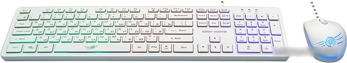 Клавиатура + мышь Dialog KMGK-1707U (белый) - фото 1 - id-p220601115