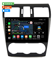 Штатная магнитола Subaru Forester 4, Impreza 4, XV (2011-2016)на Android 10 (4G-SIM, 2/32, DSP, QLed)