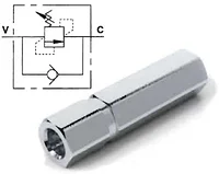 Клапан последовательный линейный прямого действия VSQL 1/2'' (30-140 BAR)