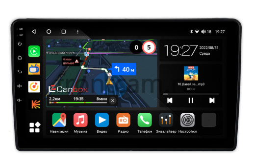 Штатная магнитола Canbox для Hyundai Grandeur 4 (2005-2011) на Android 10 4G-SIM, 2/32, DSP
